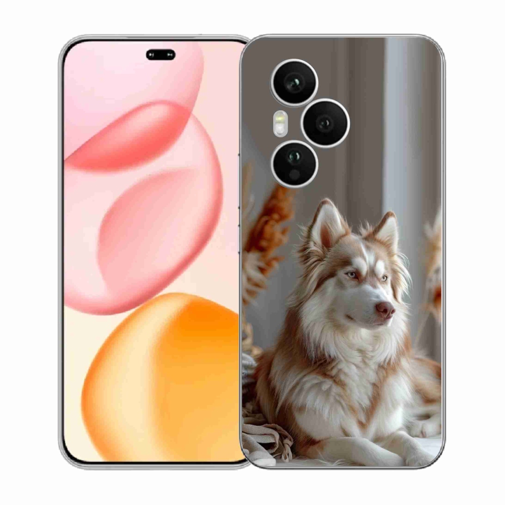 mmCase gél tok az Honor 400 Pro-hoz – nyugodt szibériai husky
