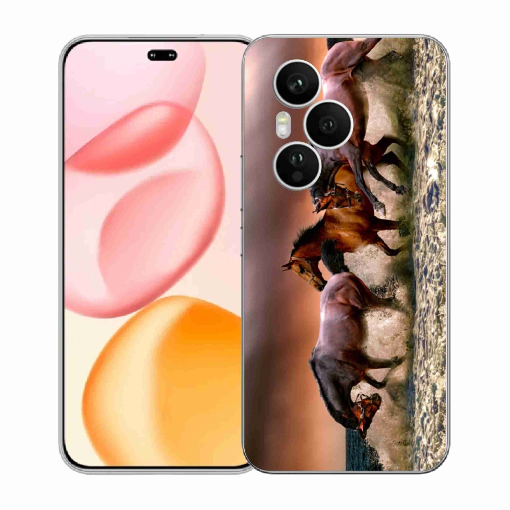 Zselés borítás mmCase a Honor 400 Pro-hoz - lovak 1