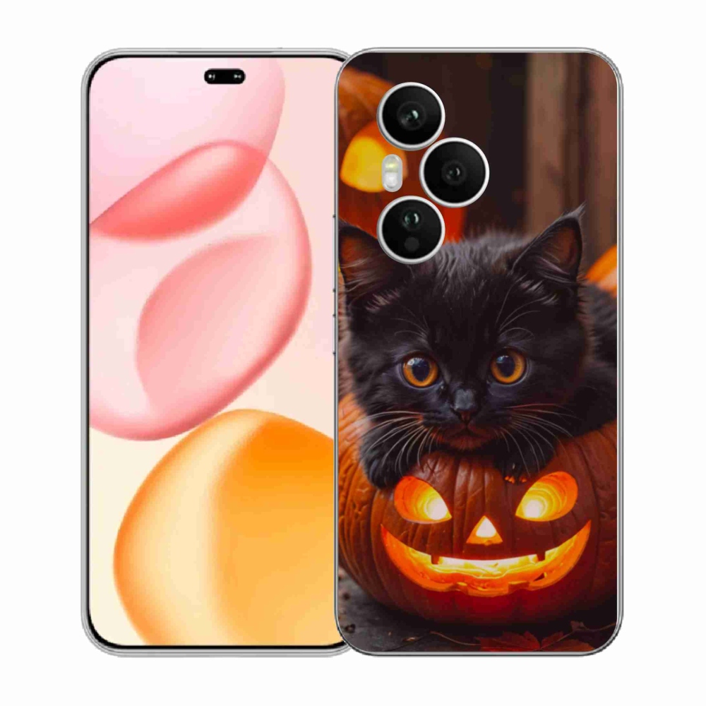 Zselés borítás mmCase a Honor 400 Pro-hoz - cica és tök