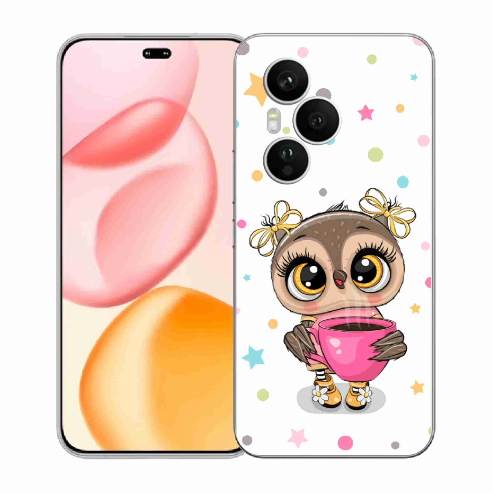 Zselés borítás mmCase a Honor 400 Pro-hoz - rajzfilm bagoly