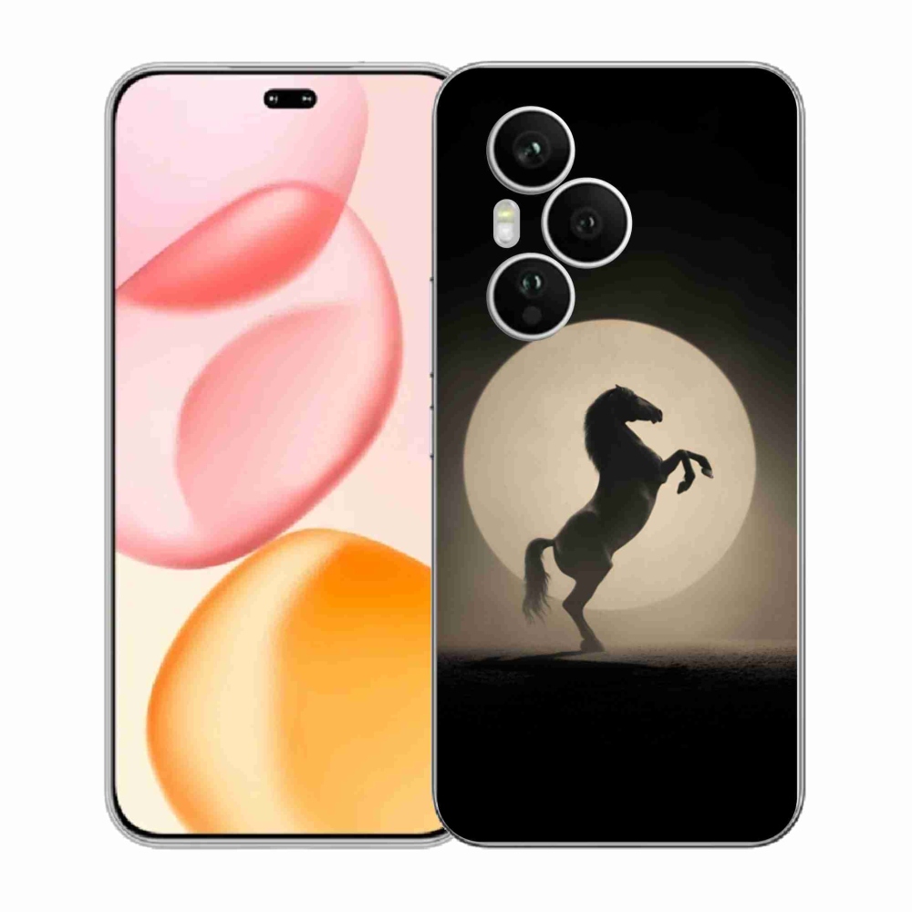 Zselés borítás mmCase a Honor 400 Pro-hoz - ló sziluettben