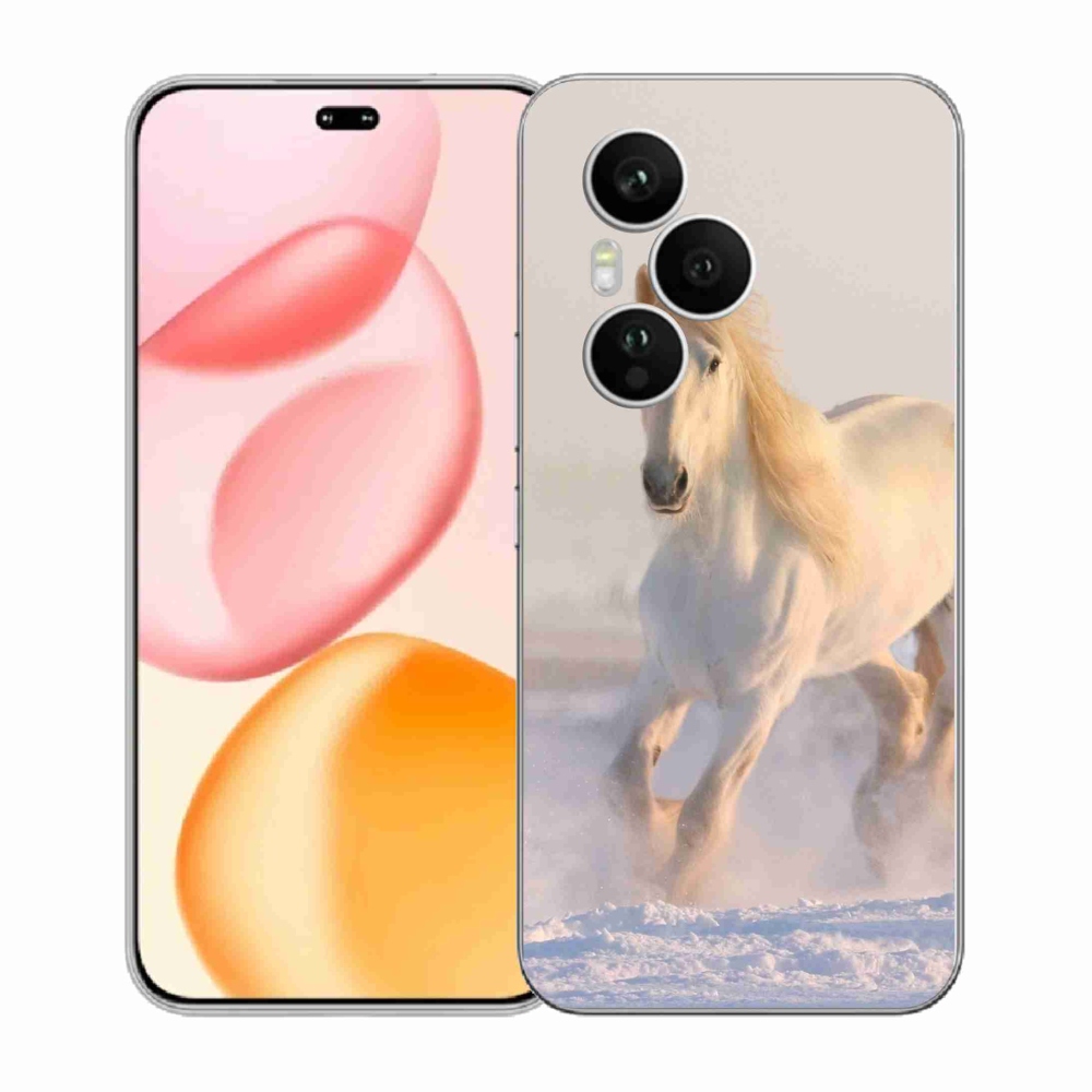 Zselés borítás mmCase a Honor 400 Pro-hoz - ló a hóban