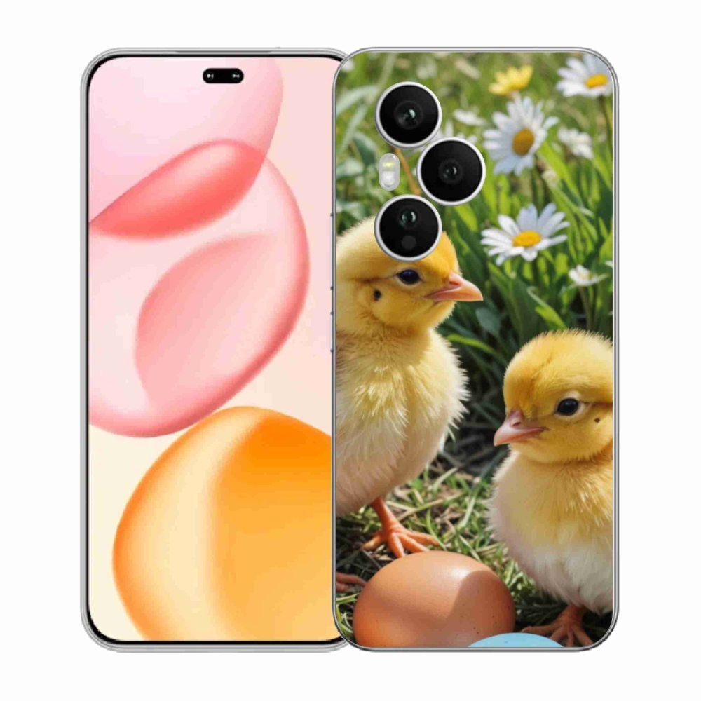 Zselés borítás mmCase a Honor 400 Pro-hoz - csibék