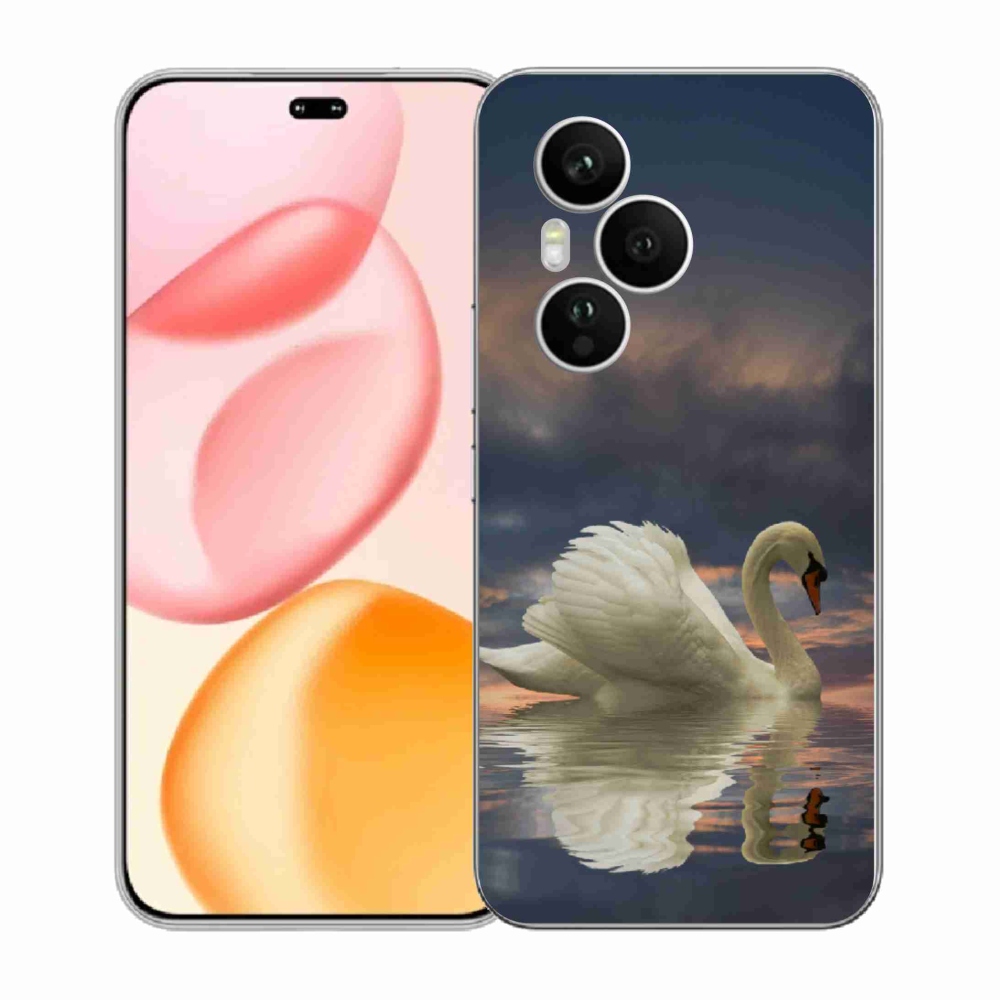 Zselés borítás mmCase a Honor 400 Pro-hoz - hattyú