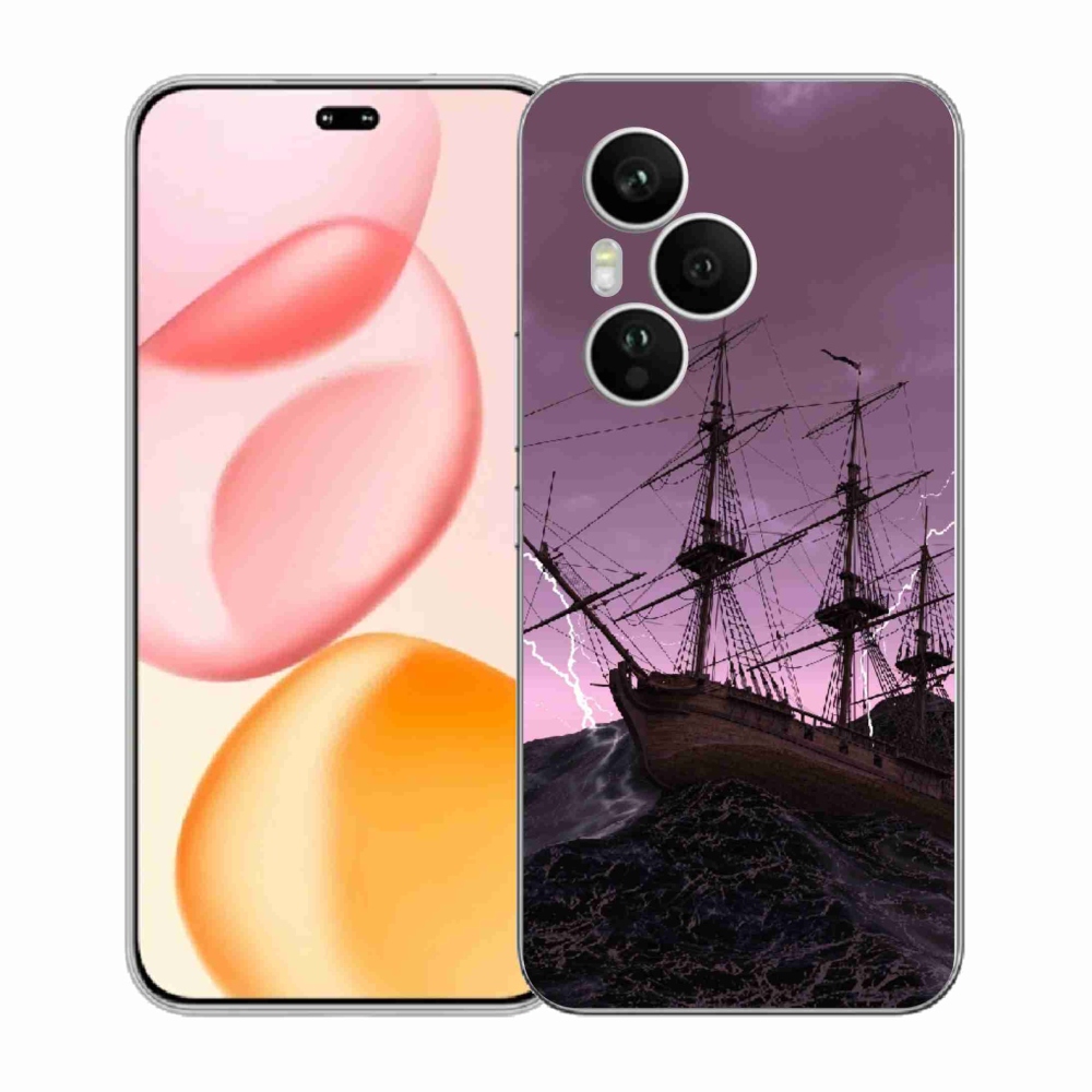 Zselés borítás mmCase a Honor 400 Pro-hoz - hajó a viharban