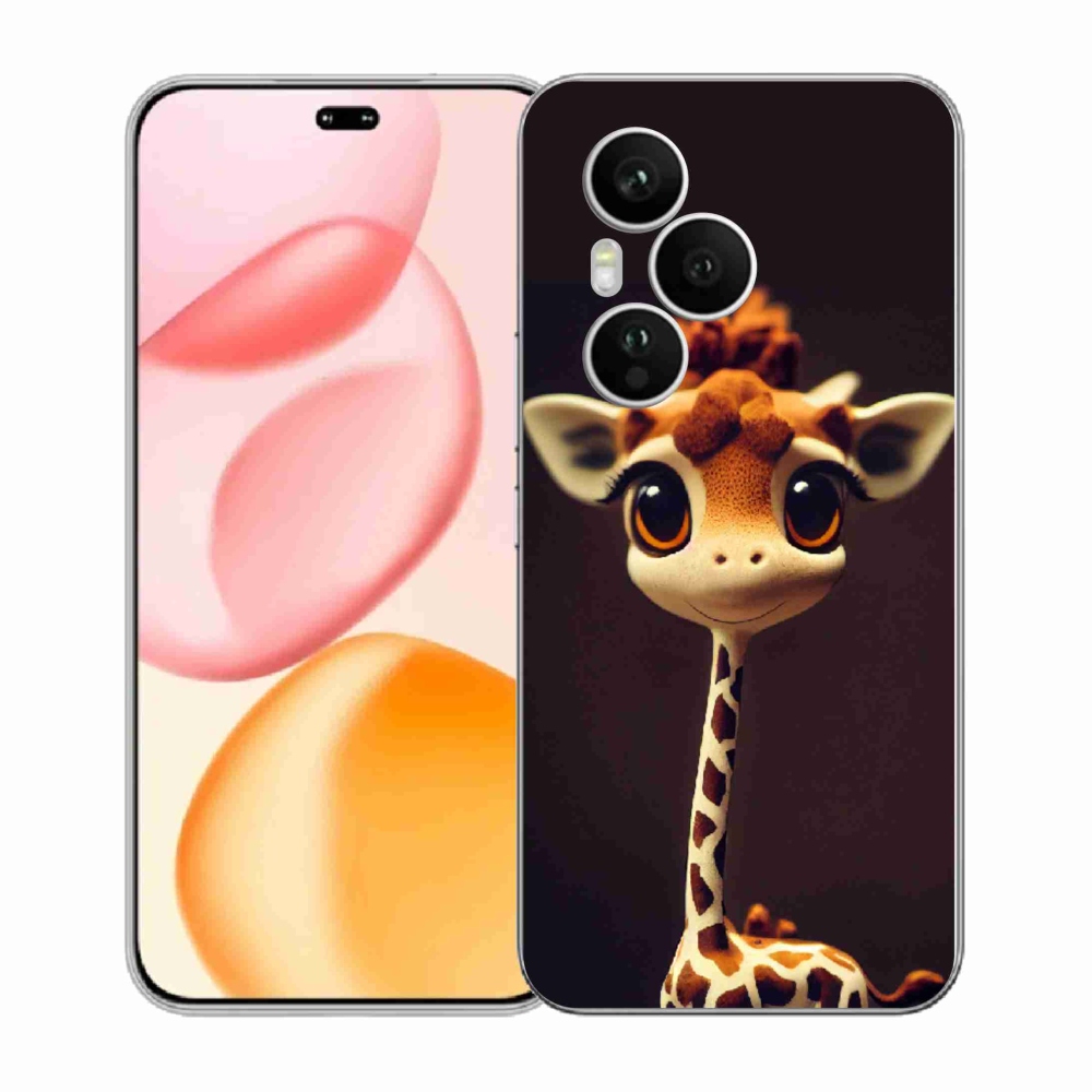 Zselés borítás mmCase a Honor 400 Pro-hoz - kis zsiráf