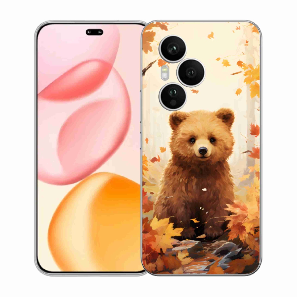 Zselés borítás mmCase a Honor 400 Pro-hoz - medve az erdőben