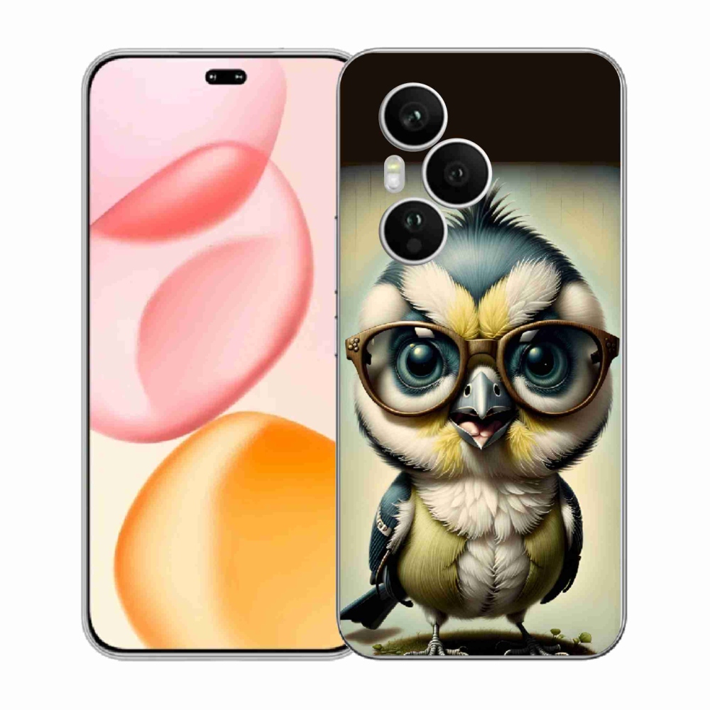 Zselés borítás mmCase a Honor 400 Pro-hoz - cub szemüveggel