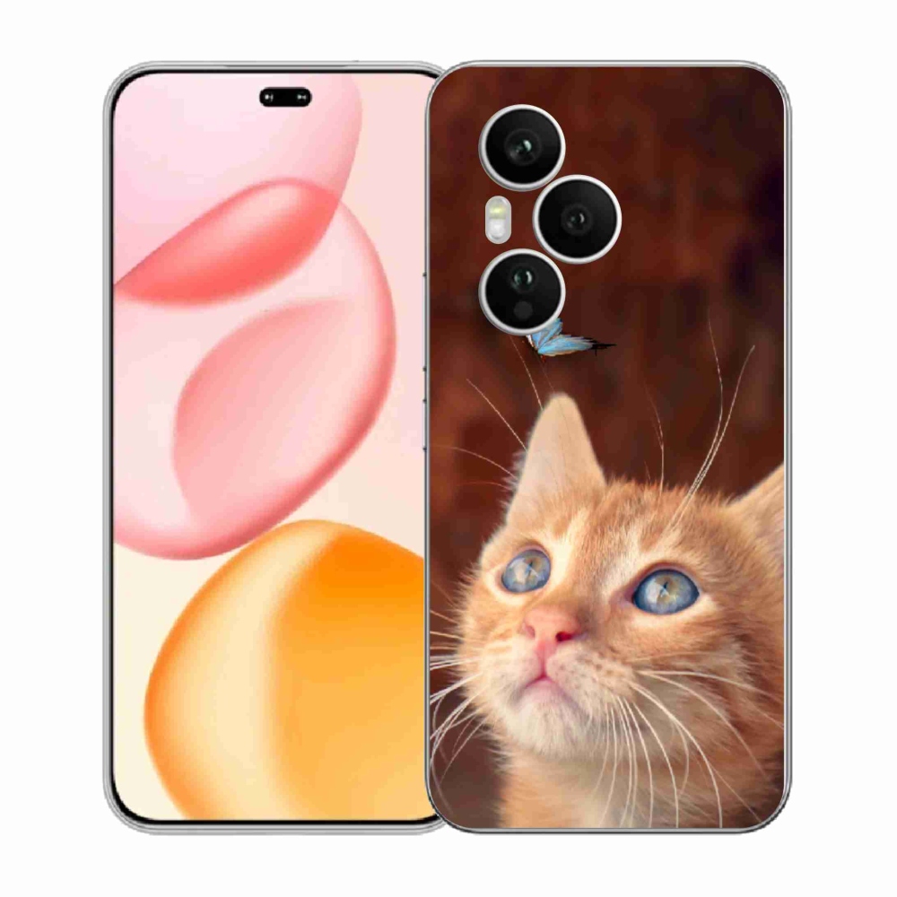 Zselés borítás mmCase a Honor 400 Pro-hoz - pillangó és cica