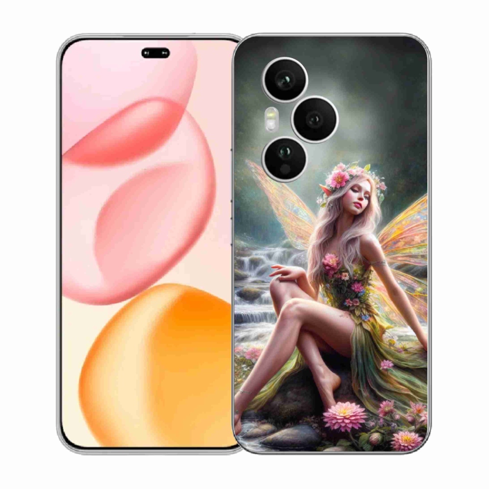 Zselés borítás mmCase a Honor 400 Pro-hoz - pillangó nő 1