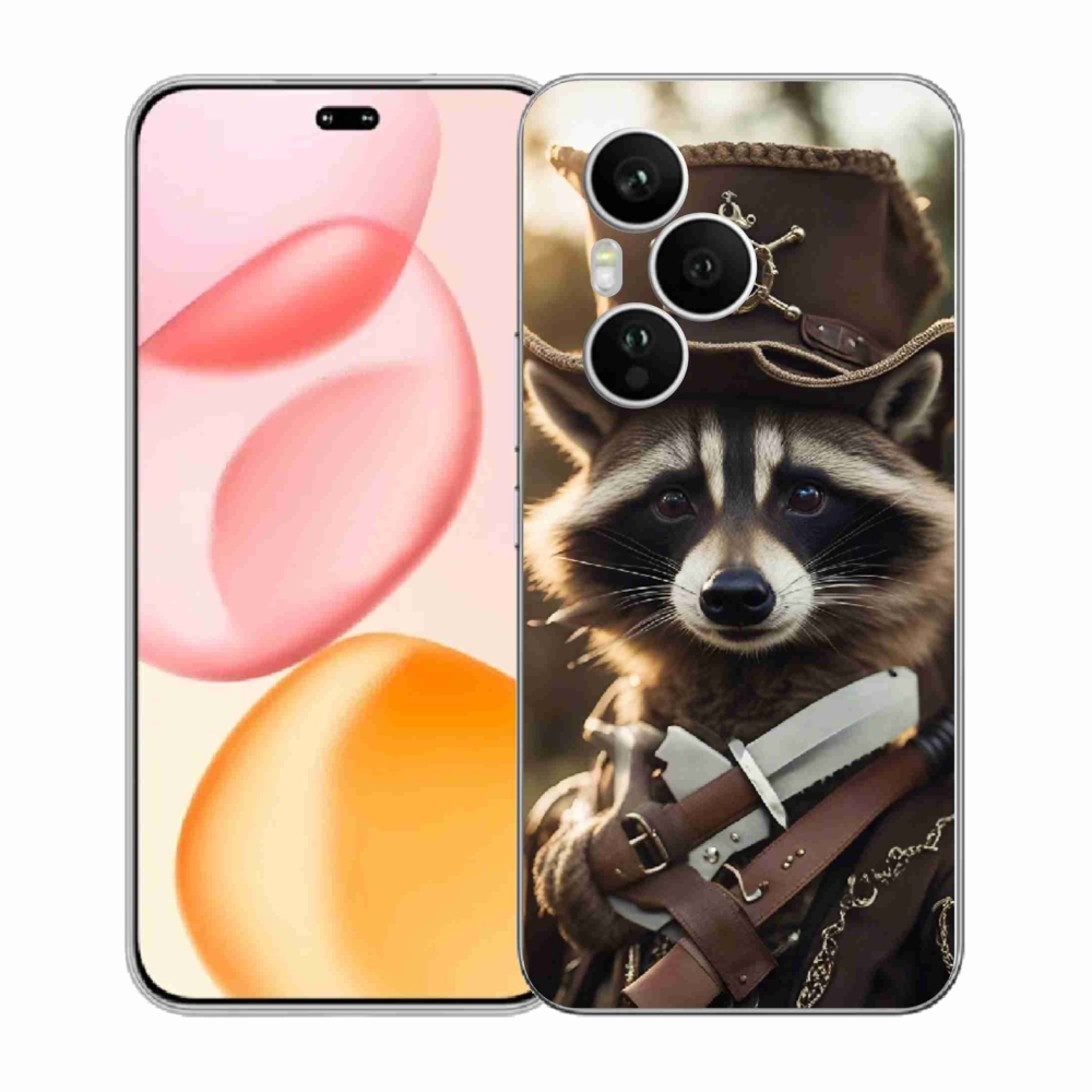 Zselés borítás mmCase a Honor 400 Pro-hoz - mosómedve egyenruhában