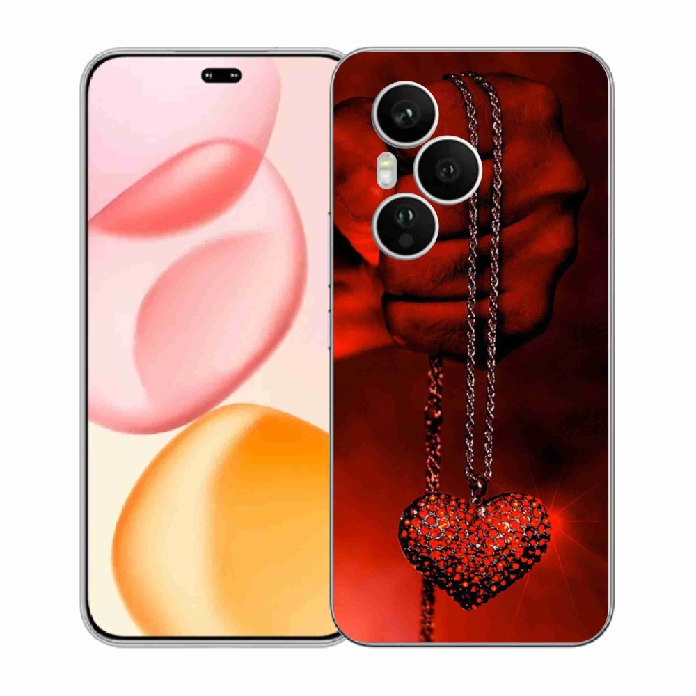 Zselés borítás mmCase a Honor 400 Pro-hoz - nyaklánc