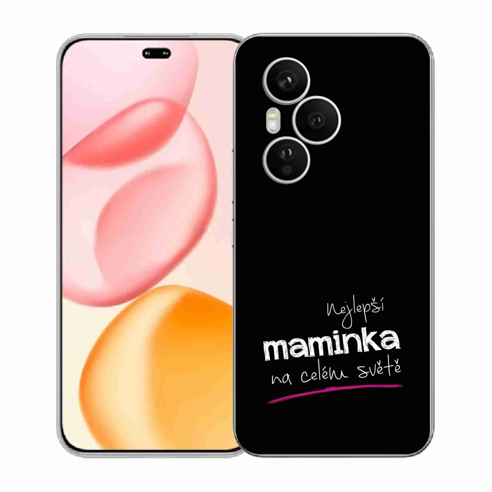 Gél borító mmCase a Honor 400 Pro-hoz - legjobb anya 4 fekete háttérrel