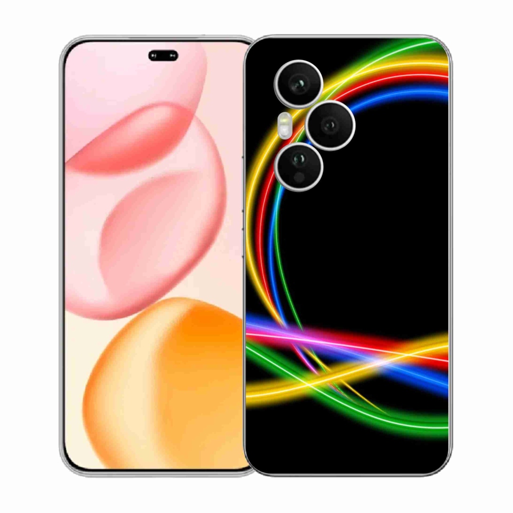 Zselés borítás mmCase a Honor 400 Pro számára - neon körök