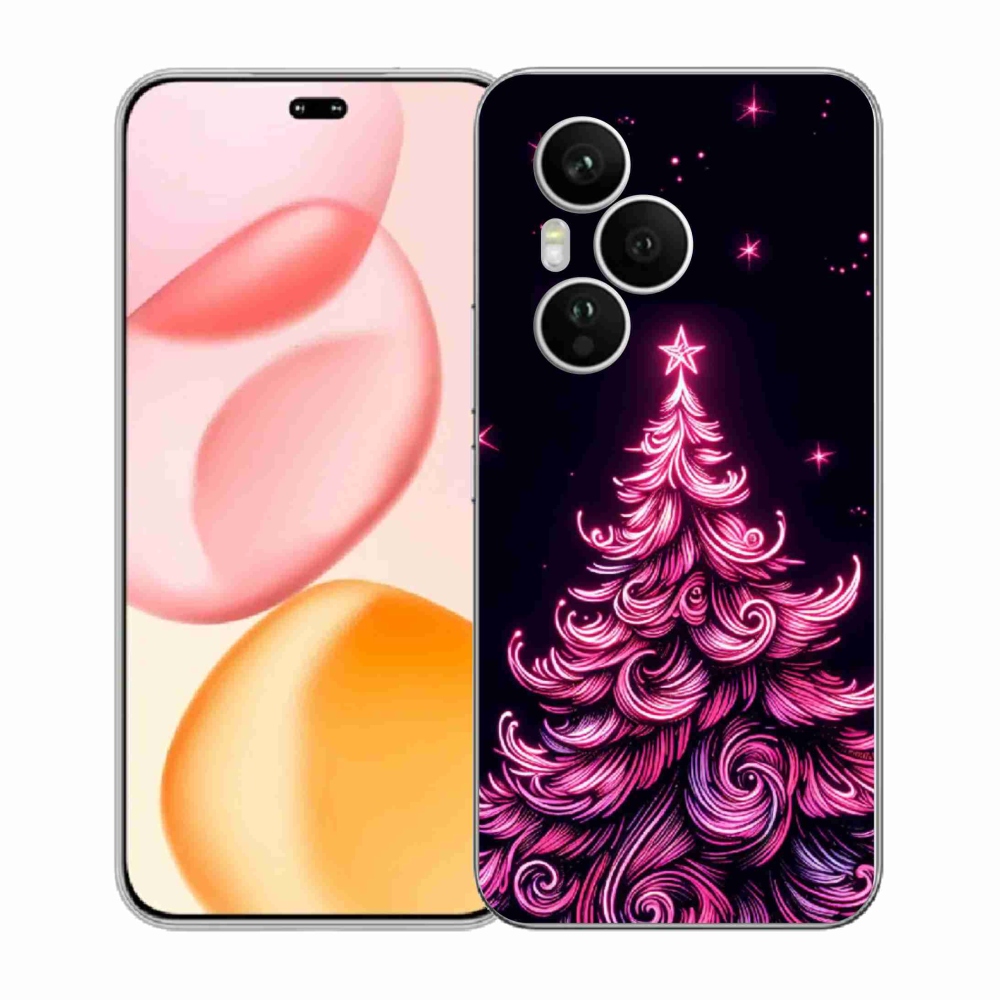 Gél borítás mmCase a Honor 400 Pro-hoz - neon karácsonyfa 2