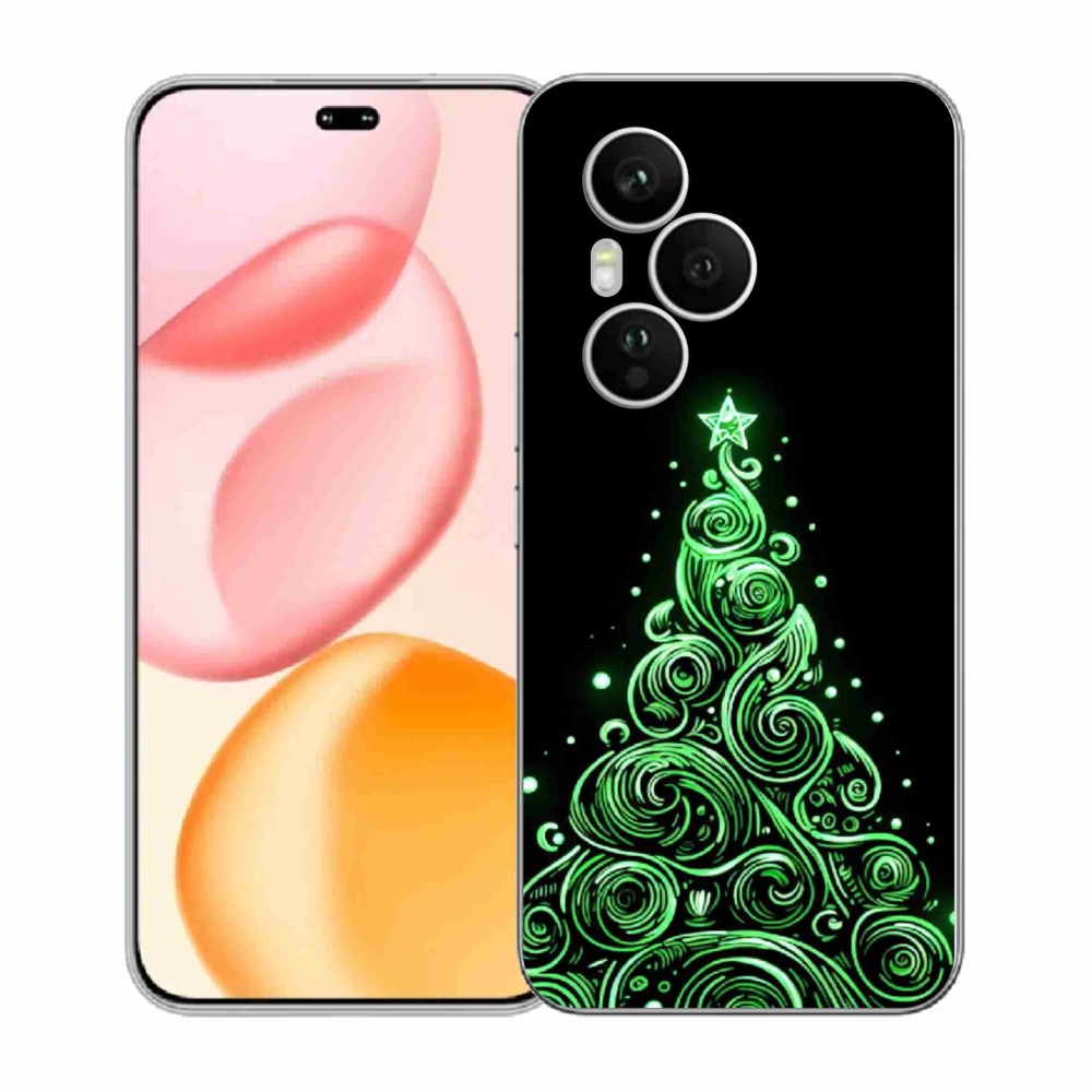 Gél borítás mmCase a Honor 400 Pro-hoz - neon karácsonyfa 3