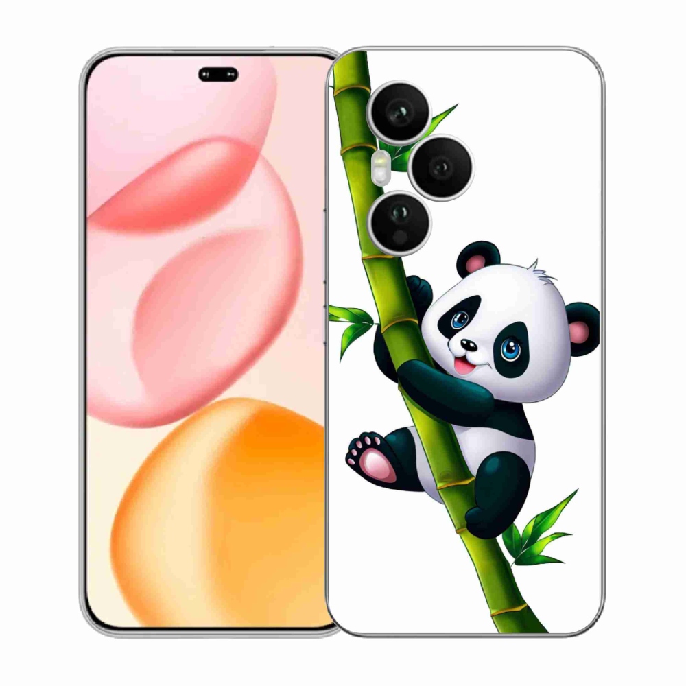 Zselés borítás mmCase a Honor 400 Pro-hoz - panda a bambuszon