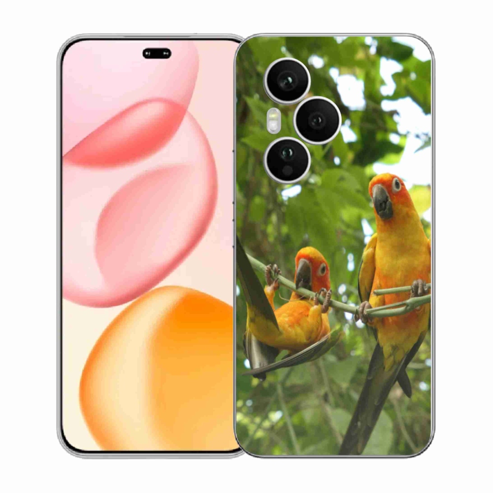 Zselés borítás mmCase a Honor 400 Pro-hoz - papagájok aratingy