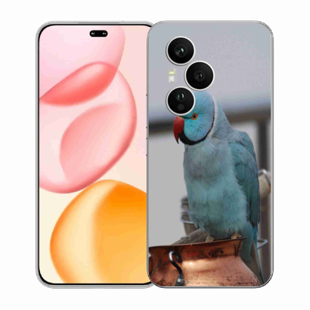 Zselés borítás mmCase a Honor 400 Pro-hoz - papagáj alexander kék