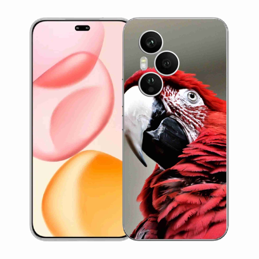 Zselés borítás mmCase a Honor 400 Pro-hoz - papagáj ara piros