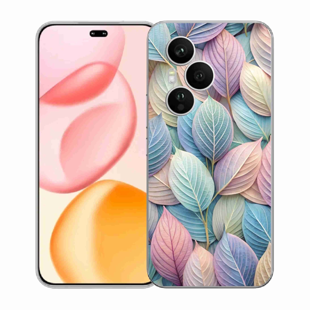 Zselés borító mmCase a Honor 400 Pro-hoz - pasztell levelek