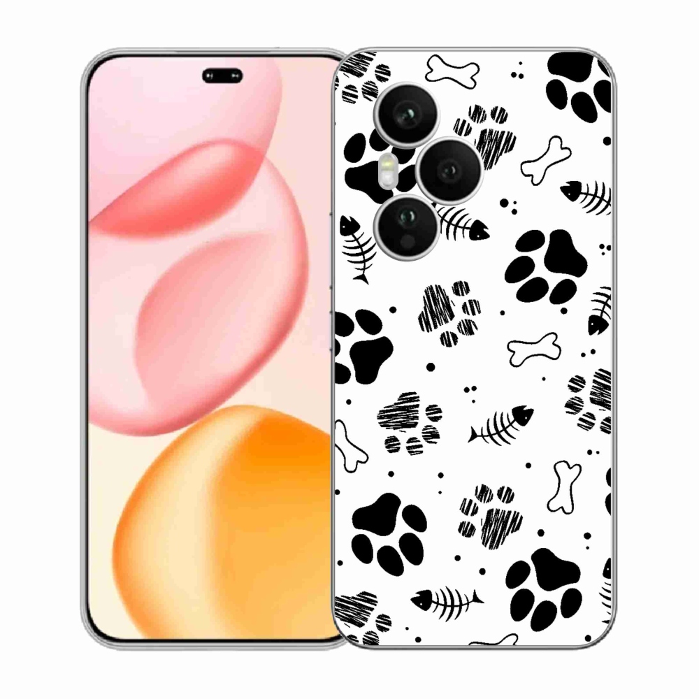 Zselés borítás mmCase a Honor 400 Pro-hoz - kutyamancsok 1