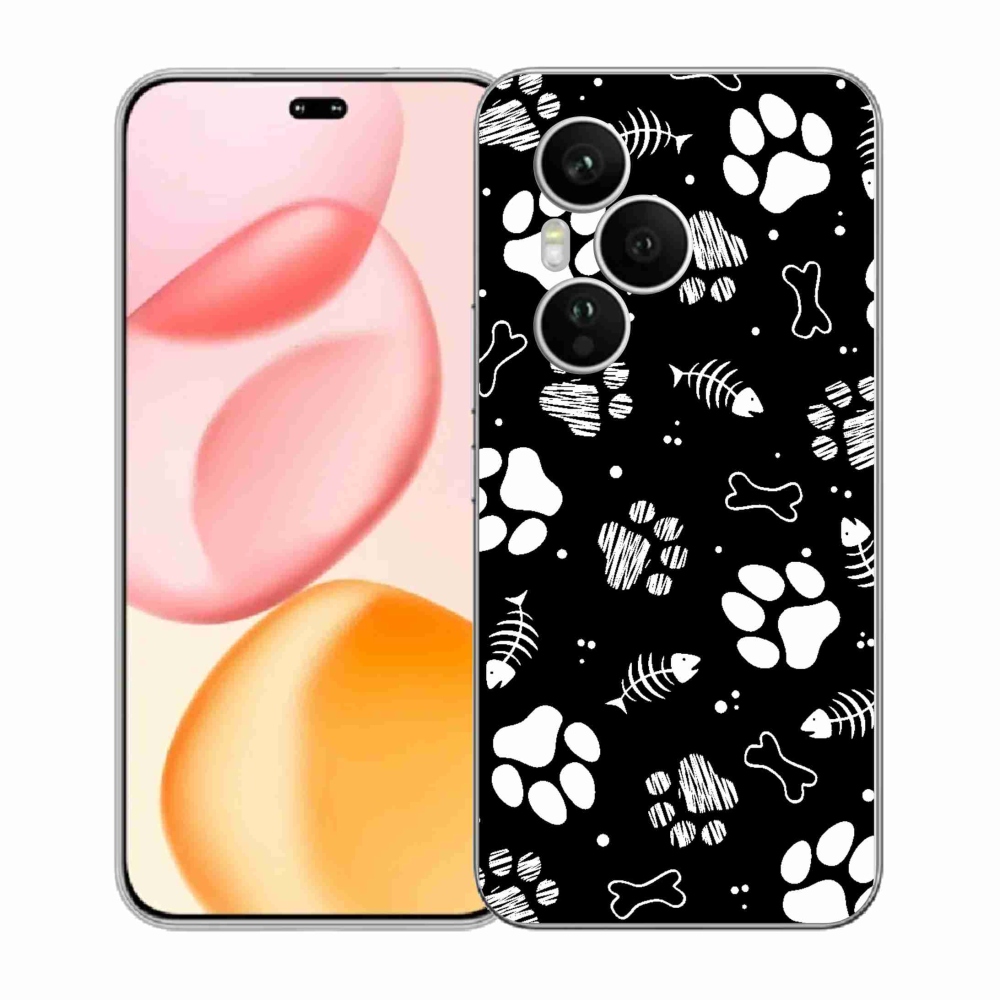 Zselés borítás mmCase a Honor 400 Pro-hoz - kutyamancsok