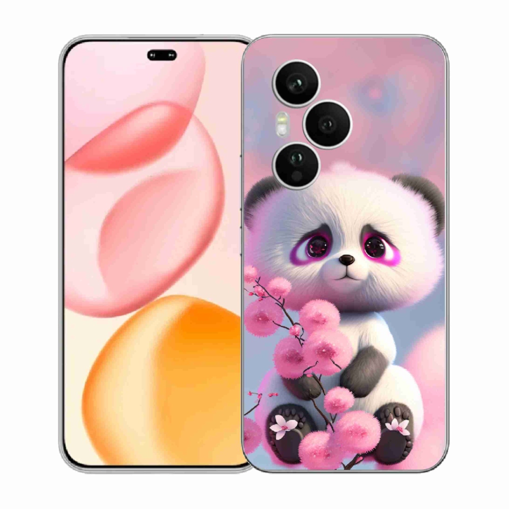 Zselés borítás mmCase a Honor 400 Pro-hoz - aranyos panda 1