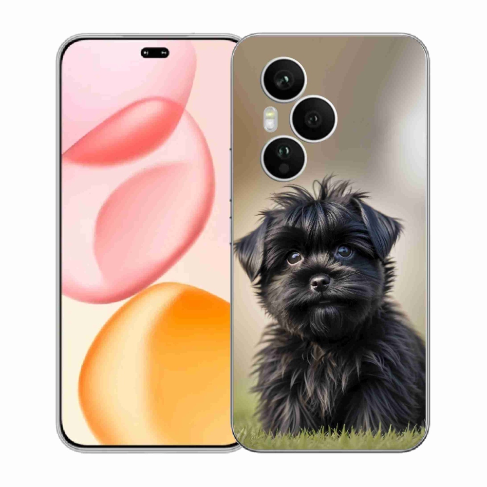 mmCase géltok az Honor 400 Pro-hoz – aranyos fekete kutyus