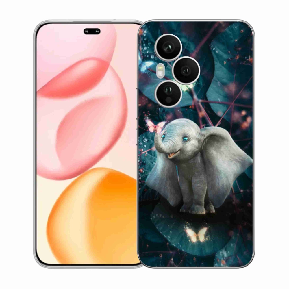 Zselés borítás mmCase a Honor 400 Pro-hoz - aranyos elefánt