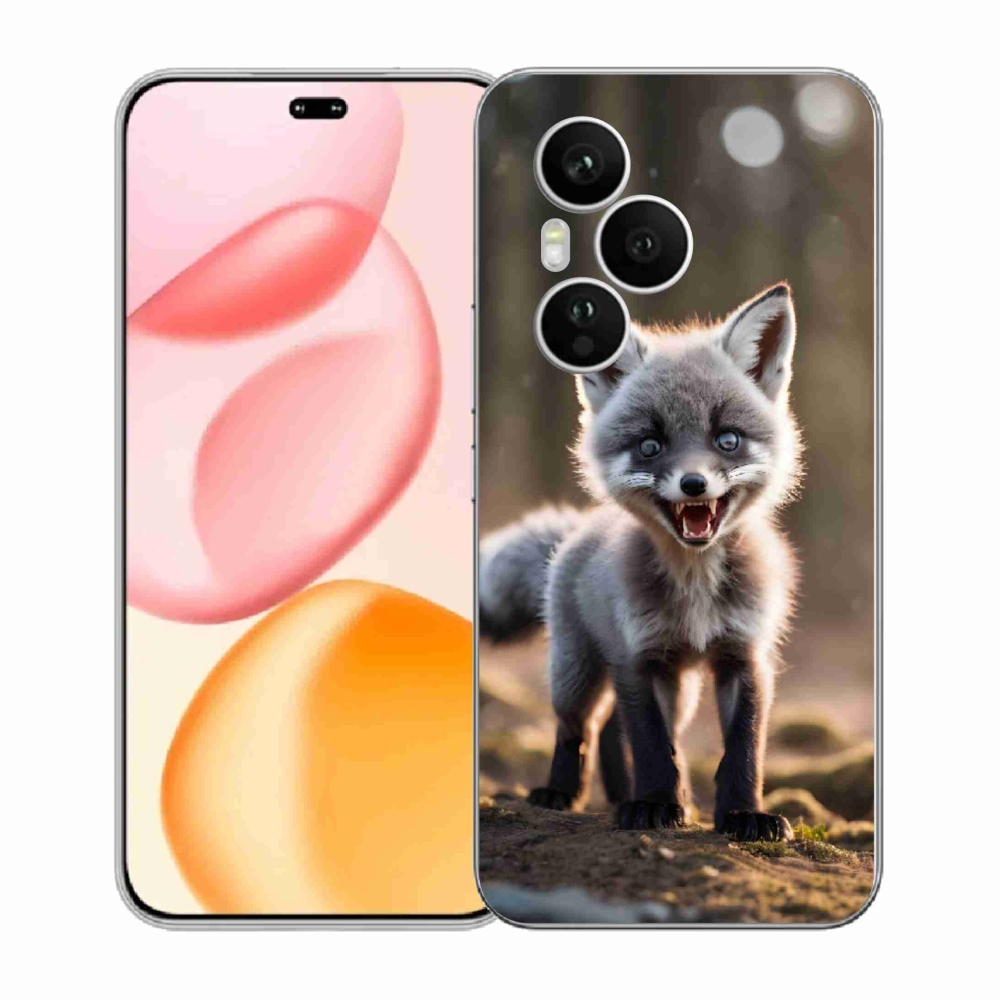 Zselés borítás mmCase a Honor 400 Pro-hoz - angry fox