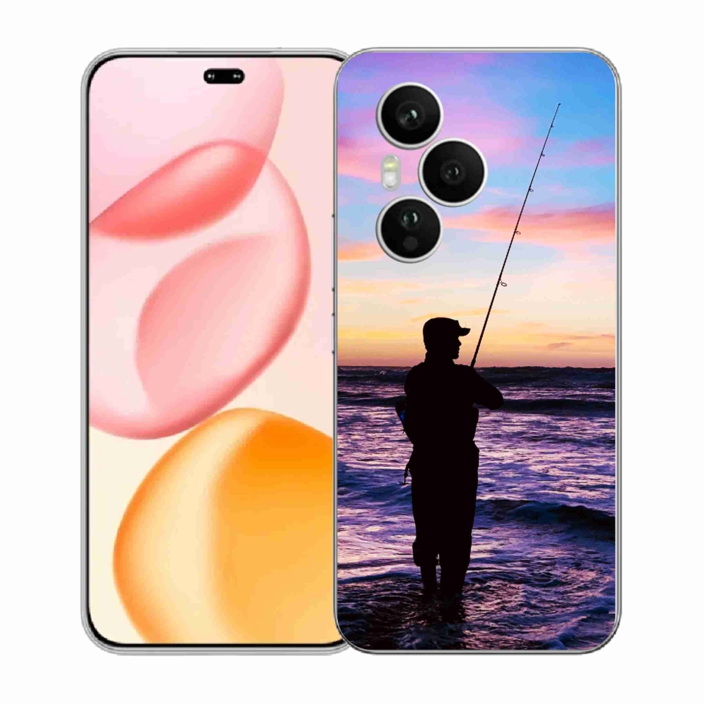 Zselés borítás mmCase a Honor 400 Pro számára - halászat 1