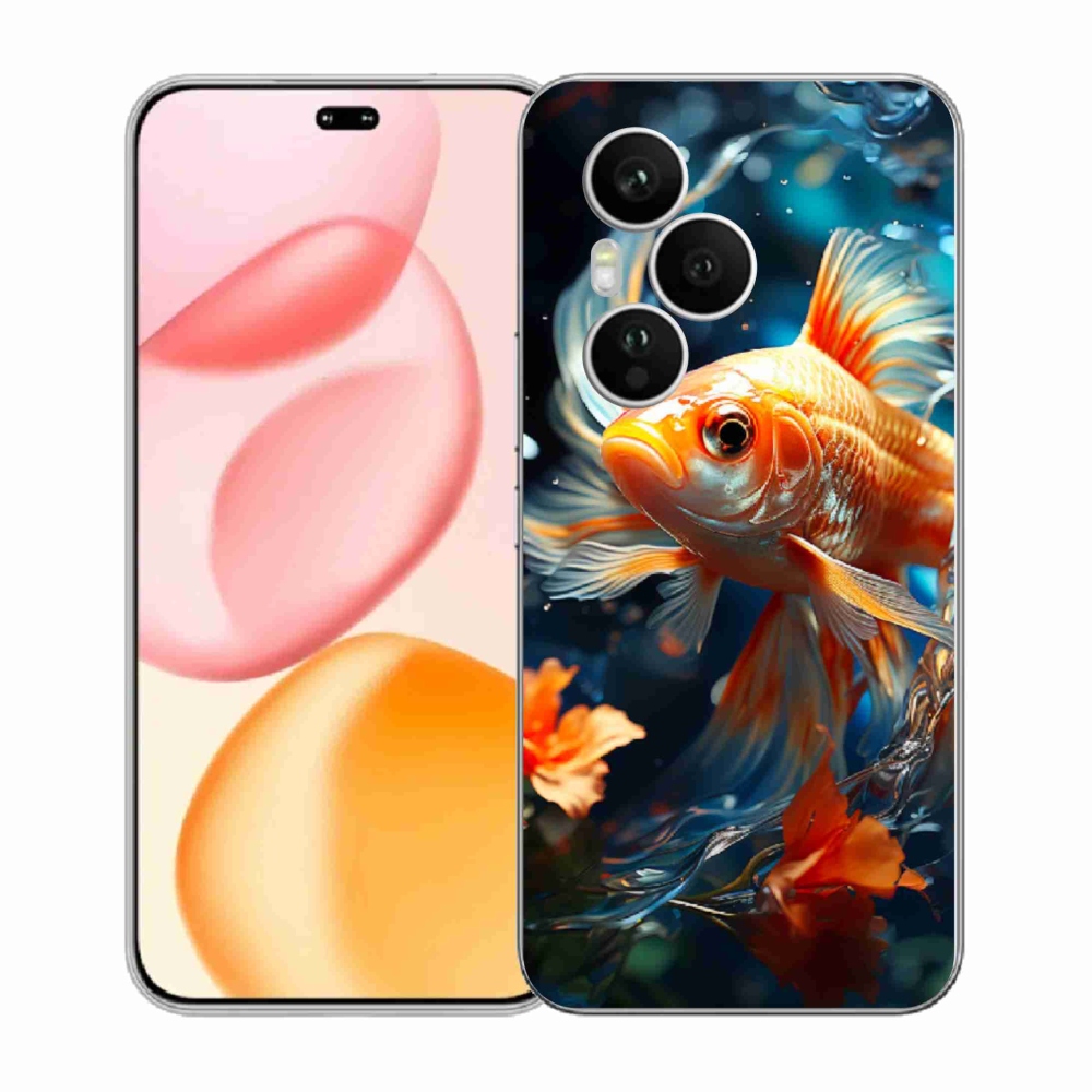 Zselés borítás mmCase a Honor 400 Pro számára - hal