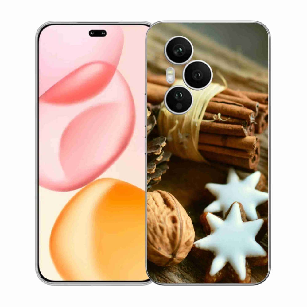 Gél borítás mmCase a Honor 400 Pro számára - fahéj és mézeskalács