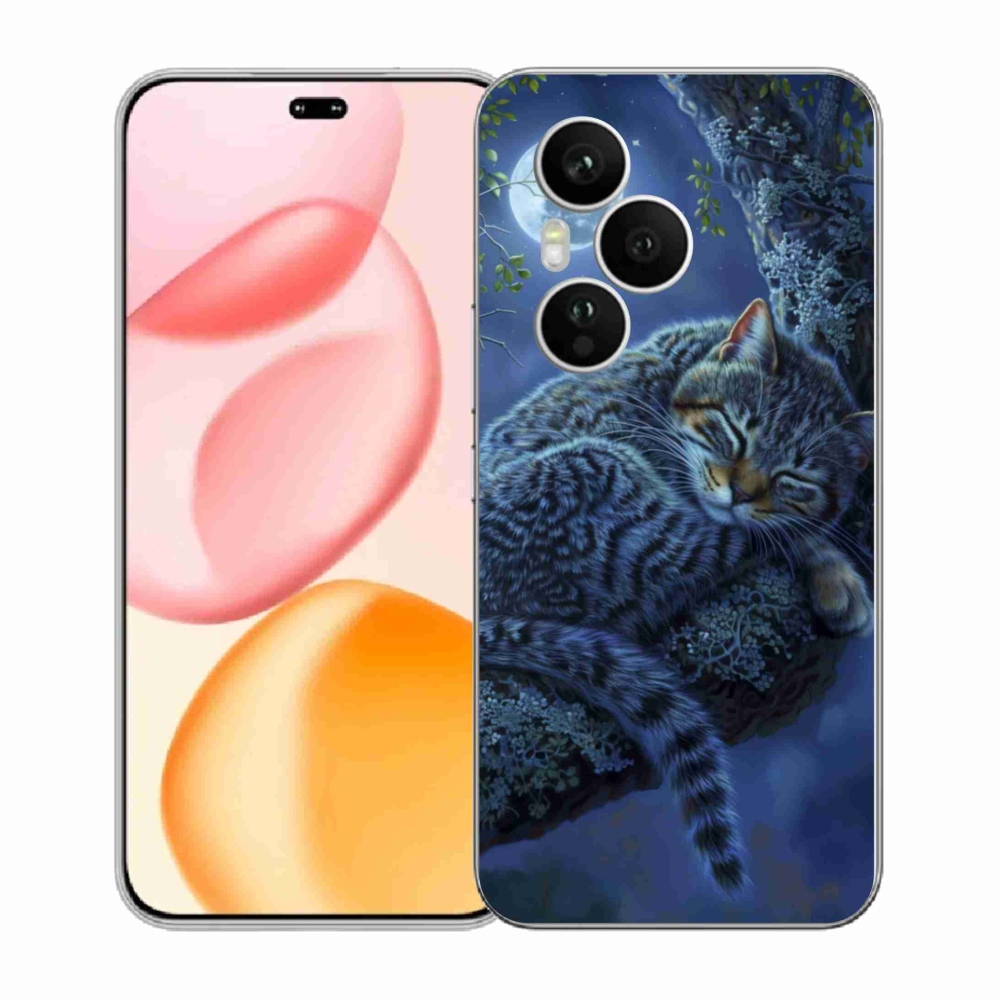 Zselés borítás mmCase a Honor 400 Pro-hoz - alvó macska