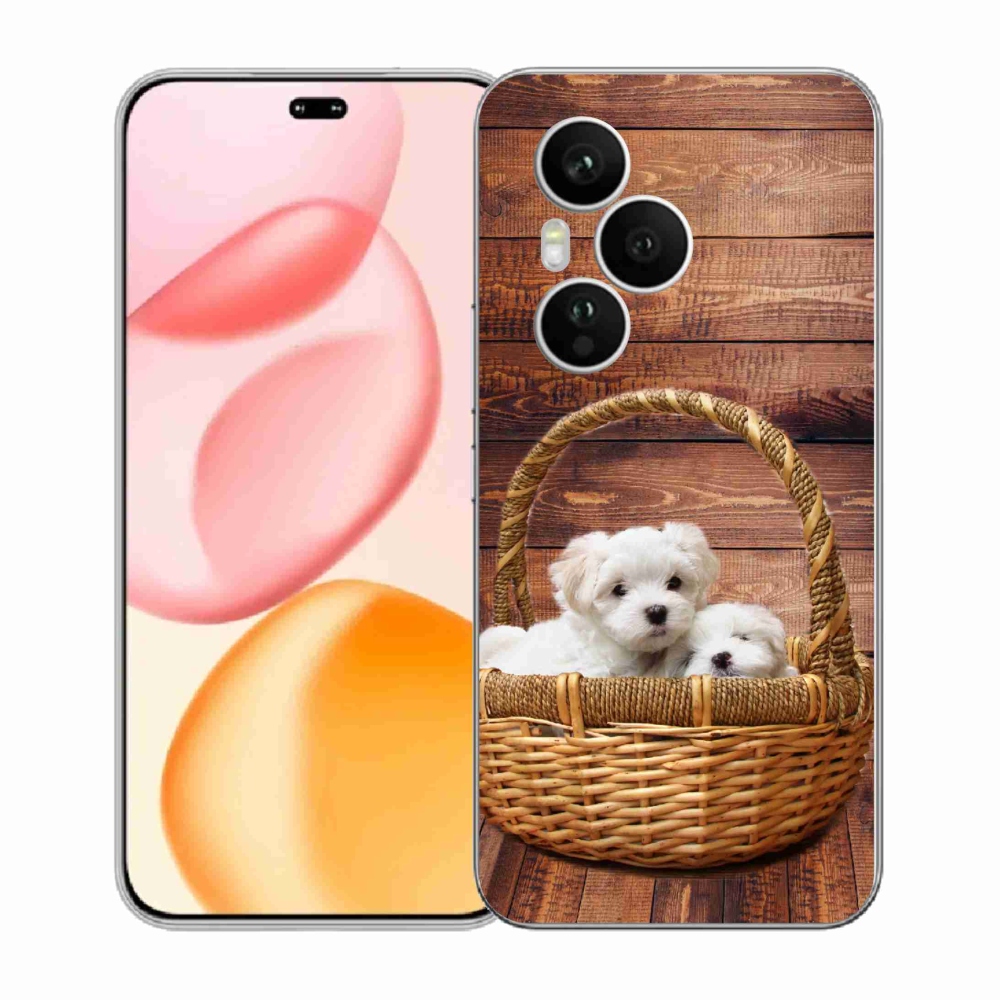 Zselés borítás mmCase a Honor 400 Pro-hoz - kölyökkutyák