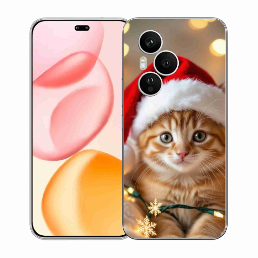 Gél borító mmCase a Honor 400 Pro-hoz - Karácsonyi cica