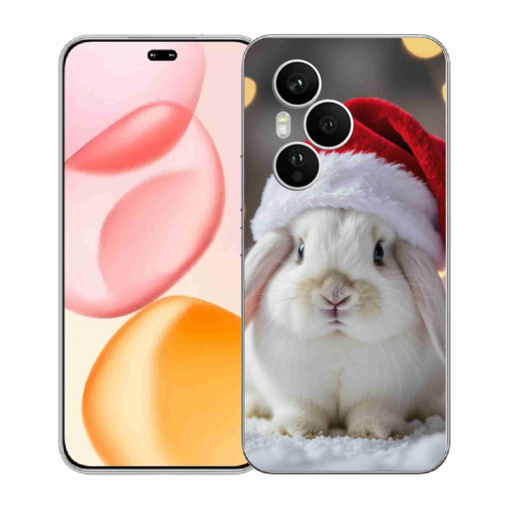 Gél borítás mmCase a Honor 400 Pro-hoz - Karácsonyi nyúl