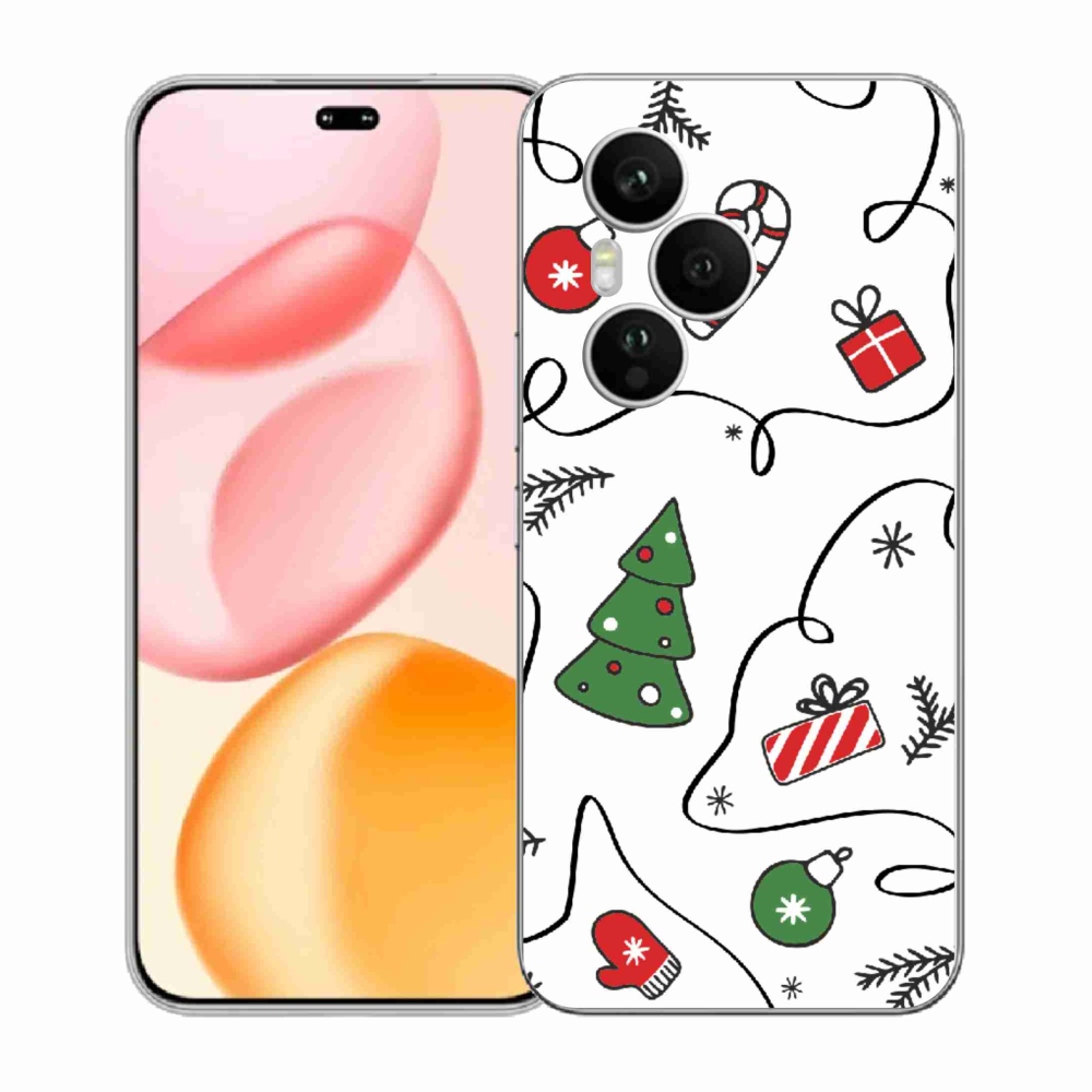 Gél borító mmCase a Honor 400 Pro-hoz - Karácsonyi motívumok