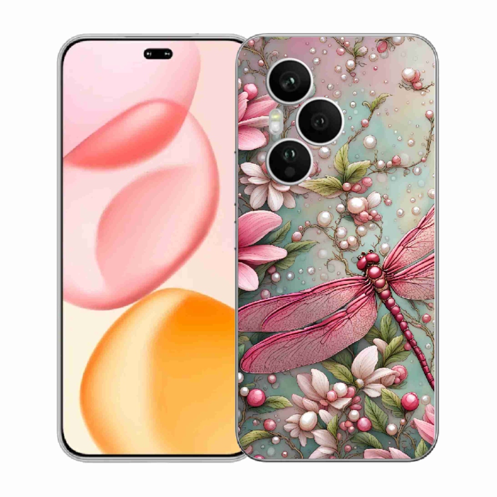 Zselés borítás mmCase a Honor 400 Pro számára - szitakötő