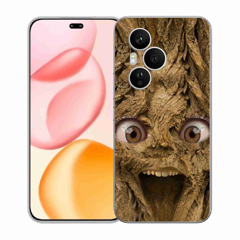 Gél borító mmCase a Honor 400 Pro-hoz - boldog fa szemekkel