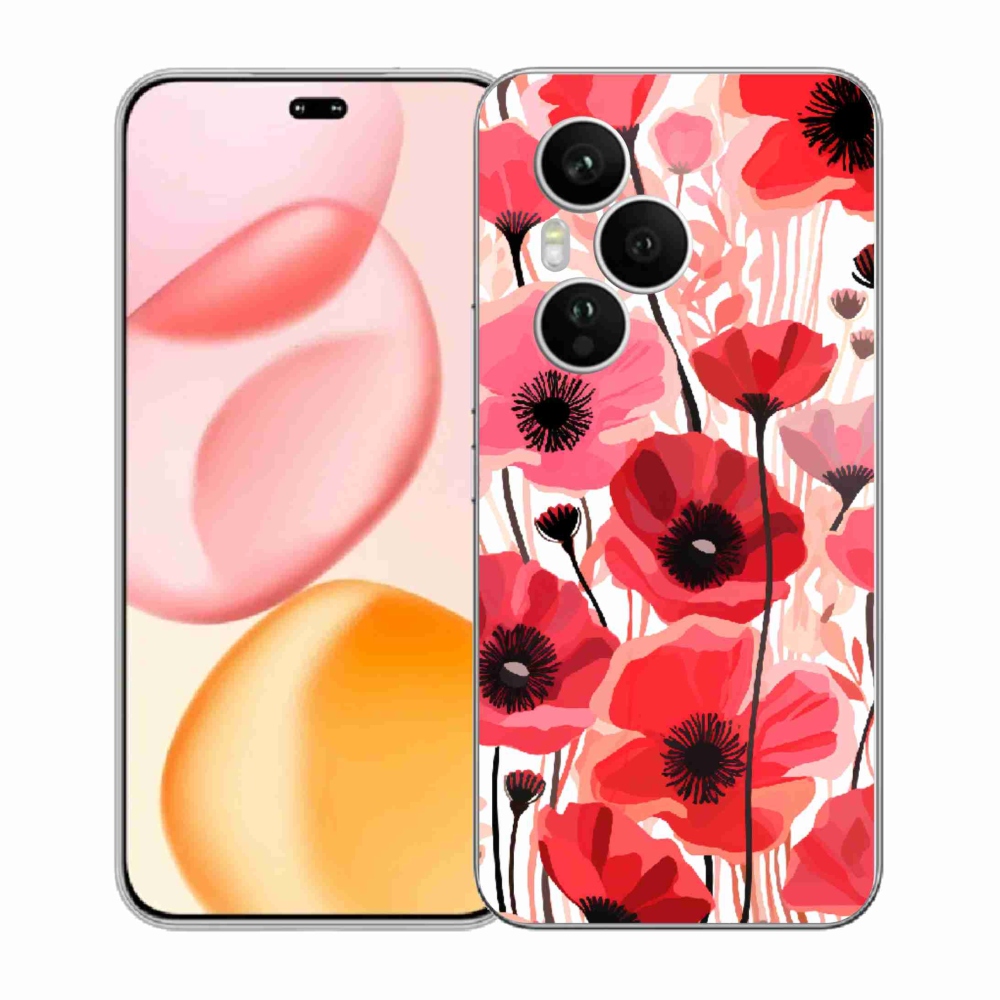 Zselés borítás mmCase a Honor 400 Pro-hoz - mákos 1