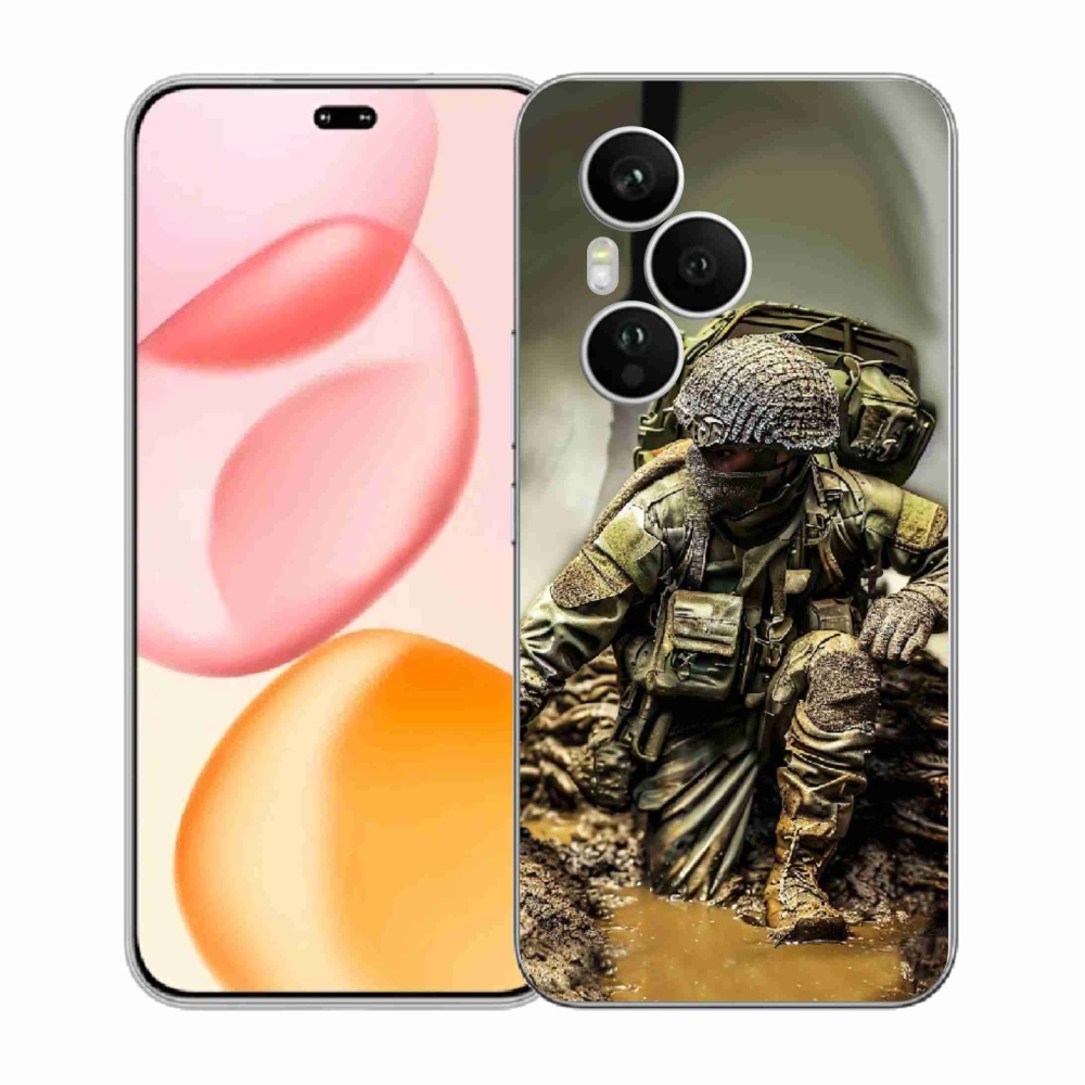 Zselés borítás mmCase a Honor 400 Pro-hoz - katona