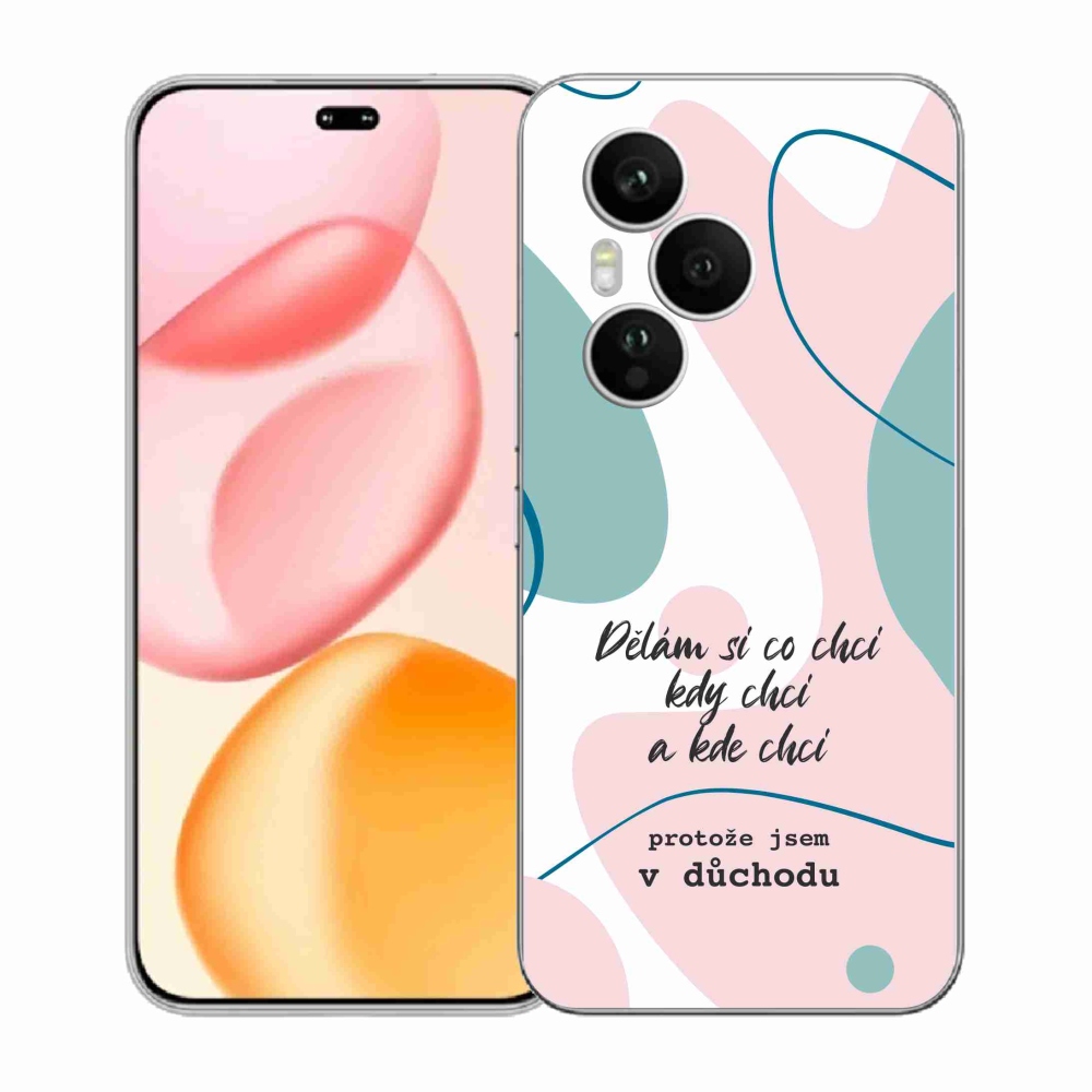 Zselés borító mmCase a Honor 400 Pro-hoz - vicces szöveg 10 fehér háttérrel