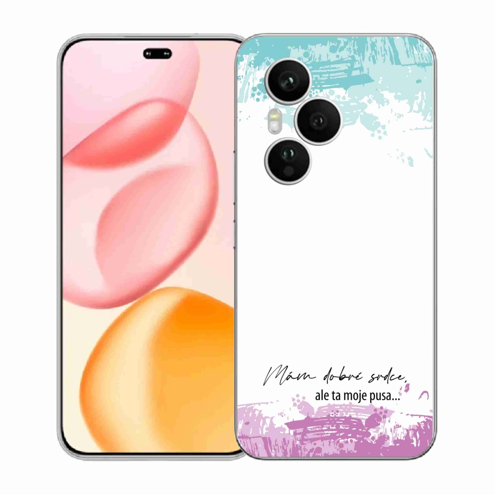 Gél borító mmCase a Honor 400 Pro-hoz - vicces szöveg 3 fehér háttérrel