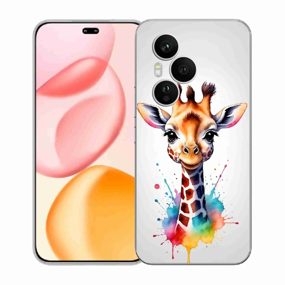 Zselés borítás mmCase a Honor 400 Pro-hoz - zsiráf 1