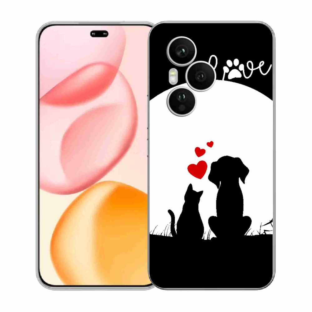 Zselés borítás mmCase a Honor 400 Pro-hoz - állatszeretet