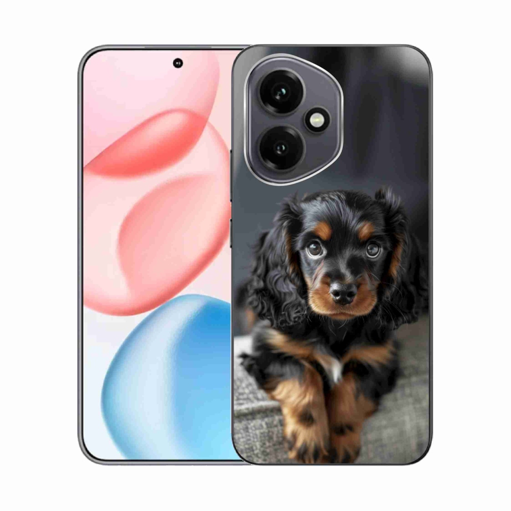 mmCase gél tok az Honor 400-hoz – aranyos, hosszúszőrű tacskó