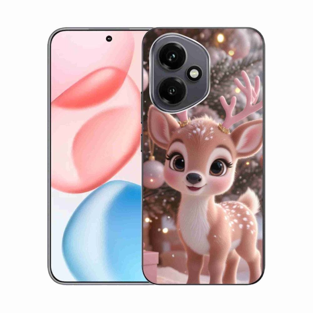 Zselés borító mmCase a Honor 400-hoz - aranyos rénszarvas