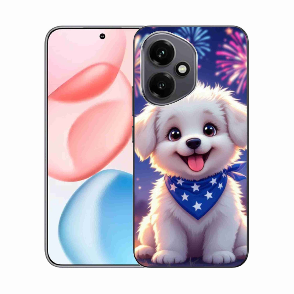 Zselés borítás mmCase a Honor 400-hoz - ünnepi kiskutya